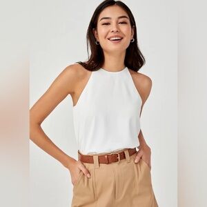 NWT Love Bonito Callie Classic Halter Top XXS